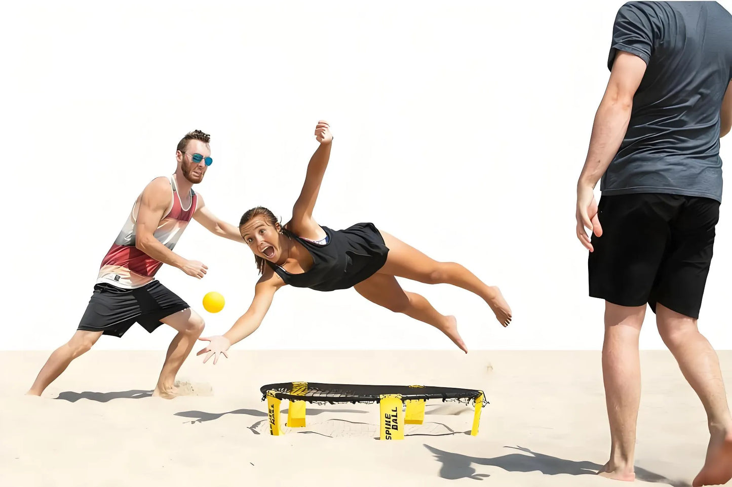 Spikeball 3-Ball Original Roundnet Game Set - Includes 3 Balls, Net and Storage Bag