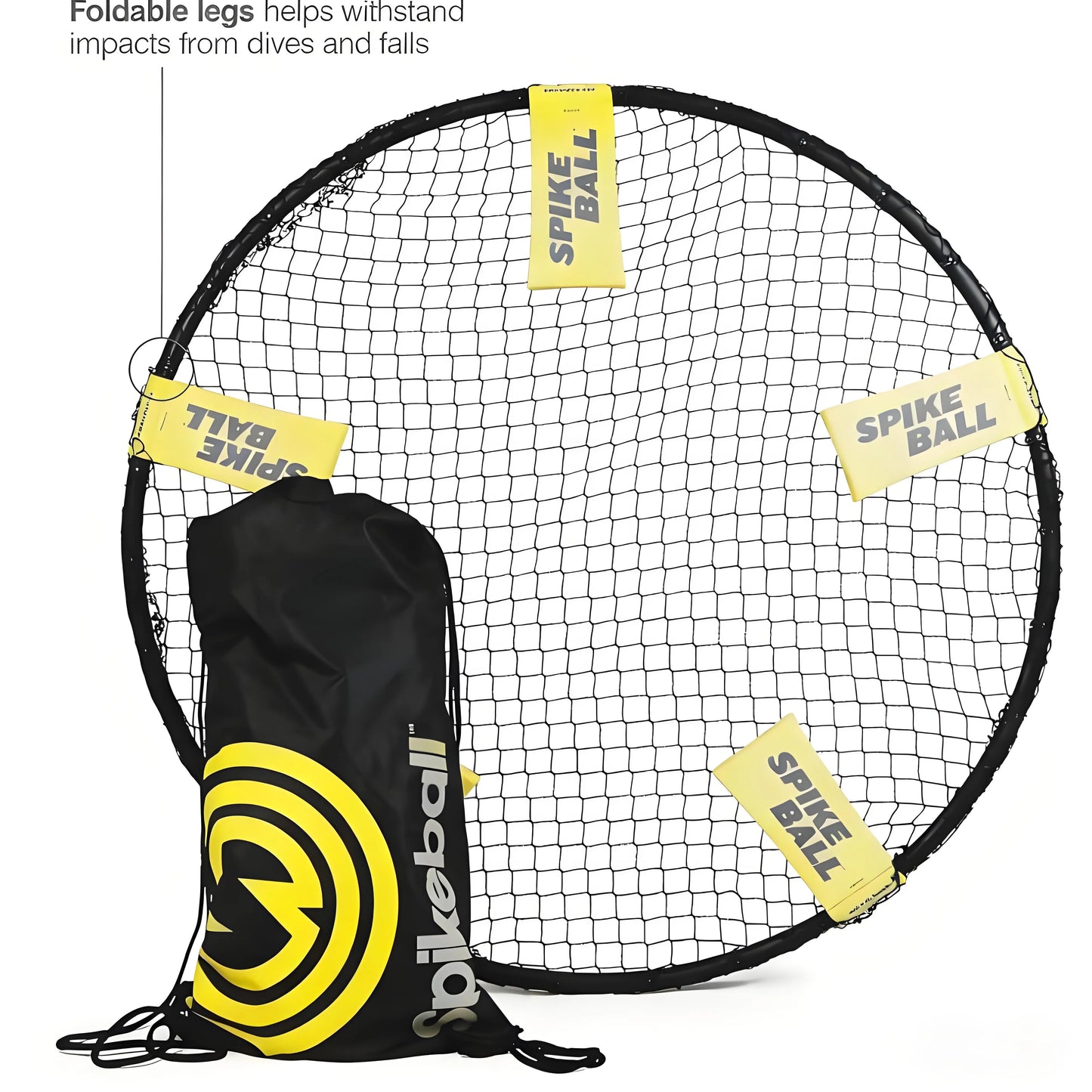 Spikeball 3-Ball Original Roundnet Game Set - Includes 3 Balls, Net and Storage Bag