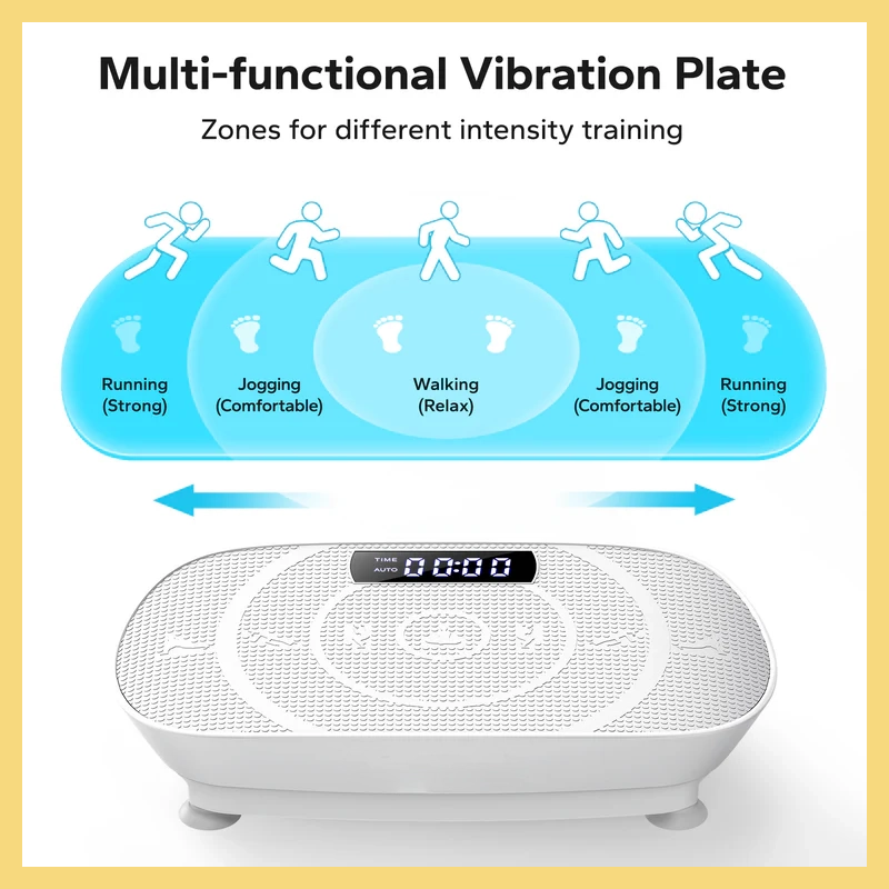 Ultra-Slim Vibration Plate for Effortless Weight Loss & Circulation - Includes Free Massage Gun