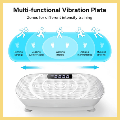 Ultra-Slim Vibration Plate for Effortless Weight Loss & Circulation - Includes Free Massage Gun
