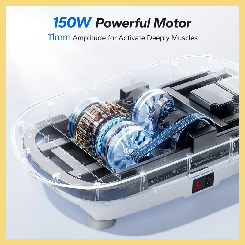 Ultra-Slim Vibration Plate for Effortless Weight Loss & Circulation - Includes Free Massage Gun