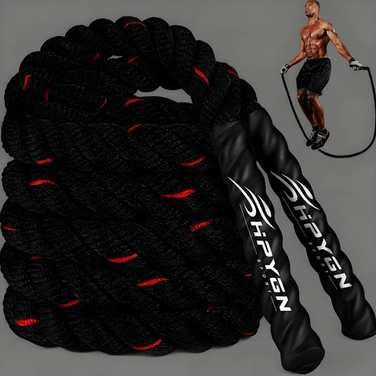 Weighted Jump Rope for Men & Women, 2.8lb/3.8lb/5lb Heavy Skipping Rope, Home Workout Jumprope for Adults, Total Body Exercise Equipment for Strength Building & Muscle Toning